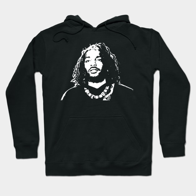 Kendrick Lamar white artwork Hoodie by Aldyz